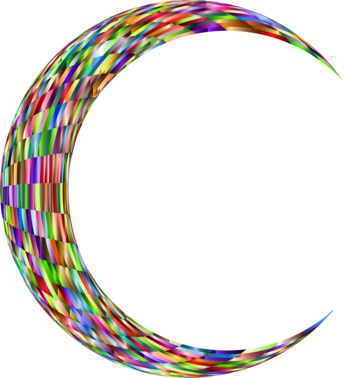 Crescent Moon Drawing 3d Computer Graphics - Circle Clipart (683x749), Png Download