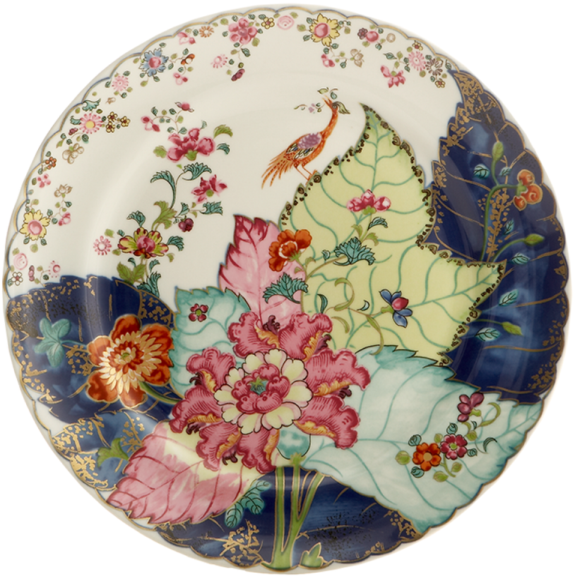 Mottahedeh Tobacco Leaf Dinner Plate Y2336 - Mottahedeh Tobacco Leaf Clipart (1280x849), Png Download