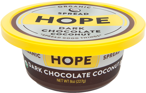 Hope Foods Organic Dark Chocolate Coconut Hummus - Hope Chocolate Hummus Clipart (600x600), Png Download