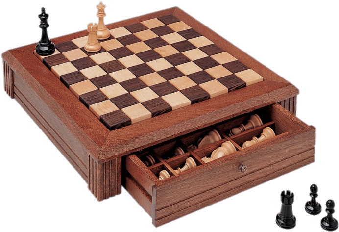 Chessboard With Drawer - Chess Boards With Drawers Clipart (720x720), Png Download