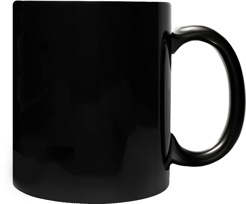 Mug, Glass, Ceramic, Black Png Image With Transparent - Taza Negra 11 Oz Clipart (1000x1000), Png Download