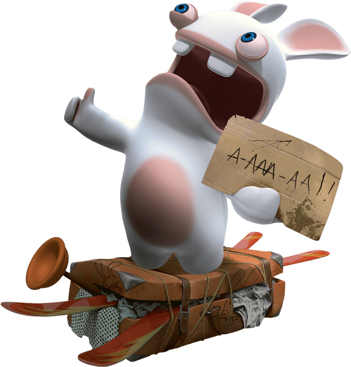 Descargar - Rabbids Invasion Wallpaper Iphone Clipart (1354x1360), Png Download