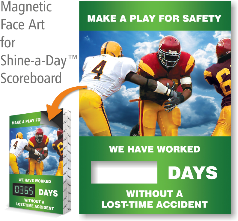 Changeable Shine A Day™ Magnetic Face For Scoreboard - Banner Clipart (800x797), Png Download