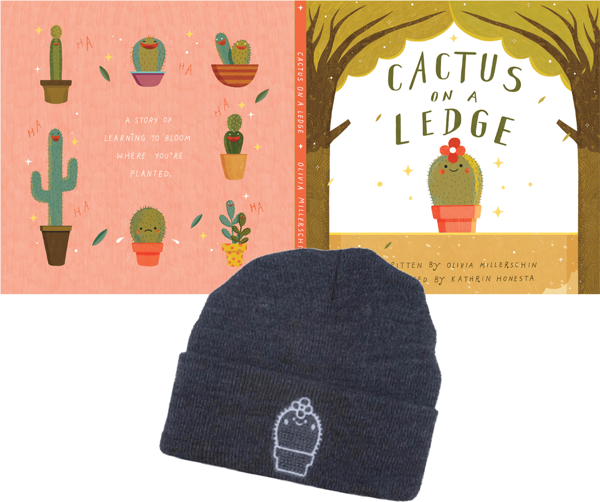 Cactus On A Ledge Combo - Millerschin Cactus Clipart (1200x1200), Png Download