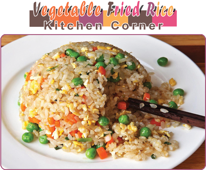 Vegetable Fried Rice - Rice Clipart (677x558), Png Download