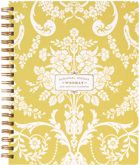 Amelie Damask Daily Agenda - Anna Griffin Clipart (600x600), Png Download