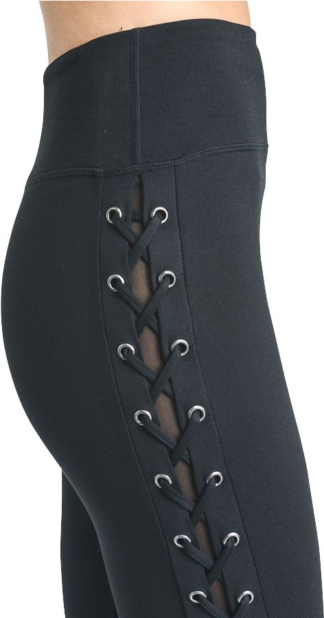 Lace Up Leggings - Tights Clipart (600x899), Png Download