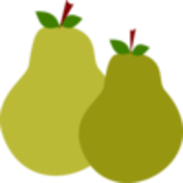 Small - Two Pears Clip Art - Png Download (600x600), Png Download