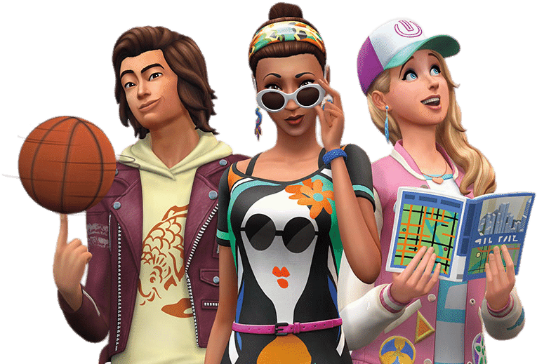 Descargar - Sims 4 City Living Theme Ps4 Clipart (781x520), Png Download