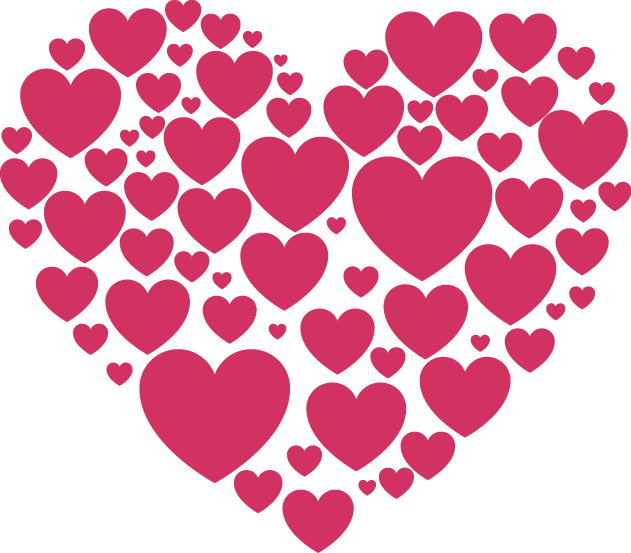 Light Pink Heart - Corazones Diferentes Clipart (631x553), Png Download