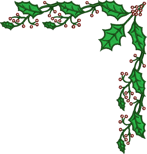 Christmas Mistletoe Border - Clip Art Christmas Borders - Png Download (495x516), Png Download