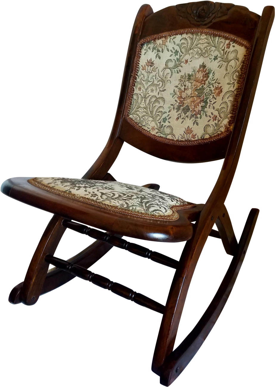 Antique Rocking Chairs Fresh Antique Folding Rocking - Rocking Chair Clipart (1024x1443), Png Download