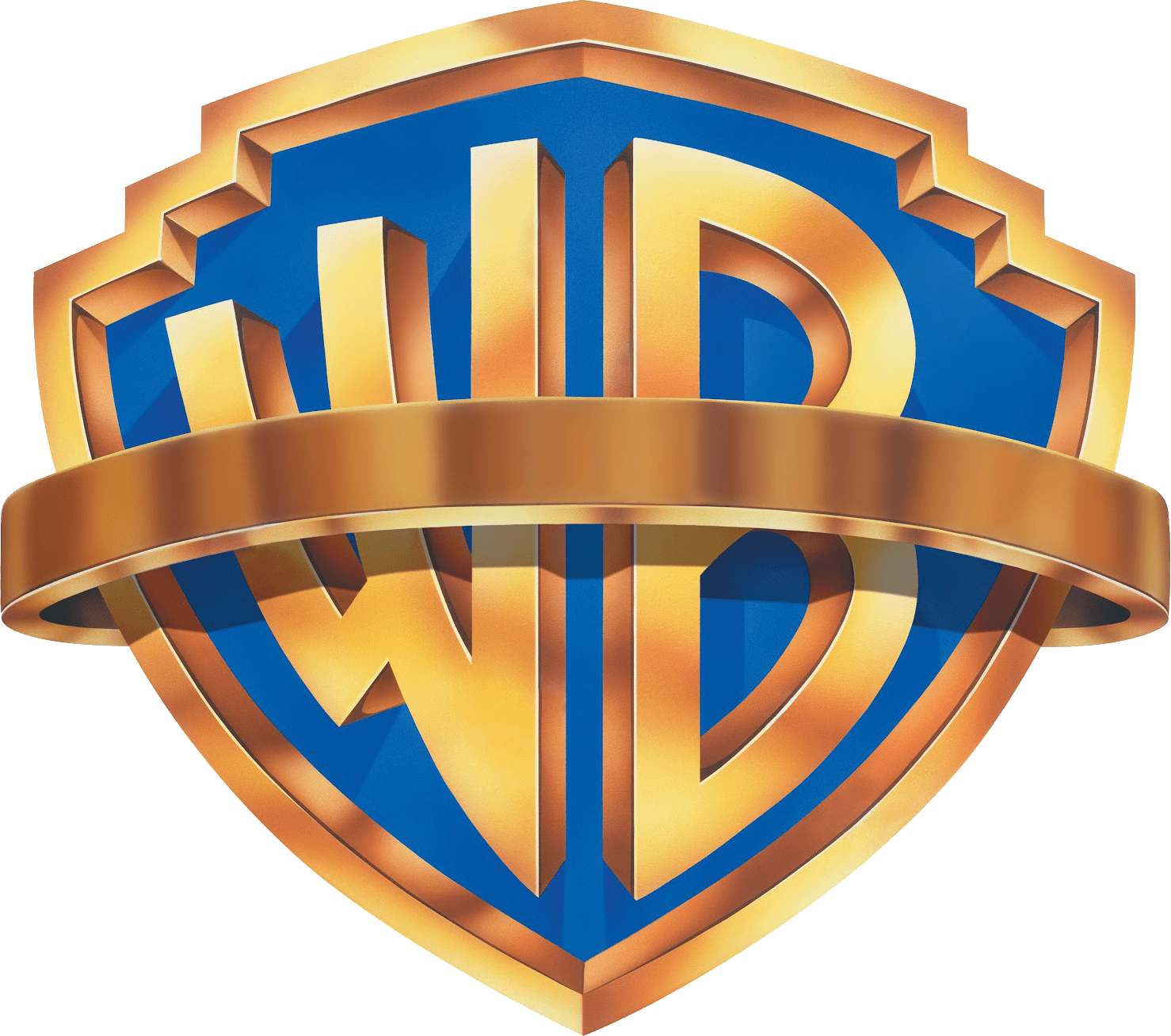 Image Warner Bros Shield Template Png Hanna Barbera - Logo Warner Bros Png Clipart (1478x1308), Png Download