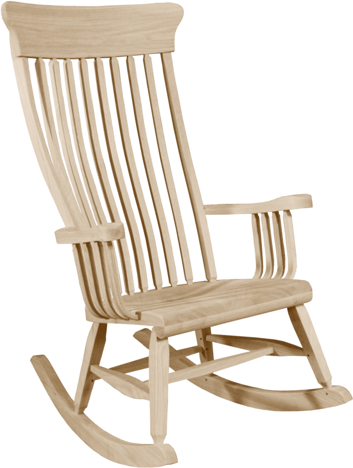 Old South Rocking Chair - Furniture Clipart (850x1024), Png Download