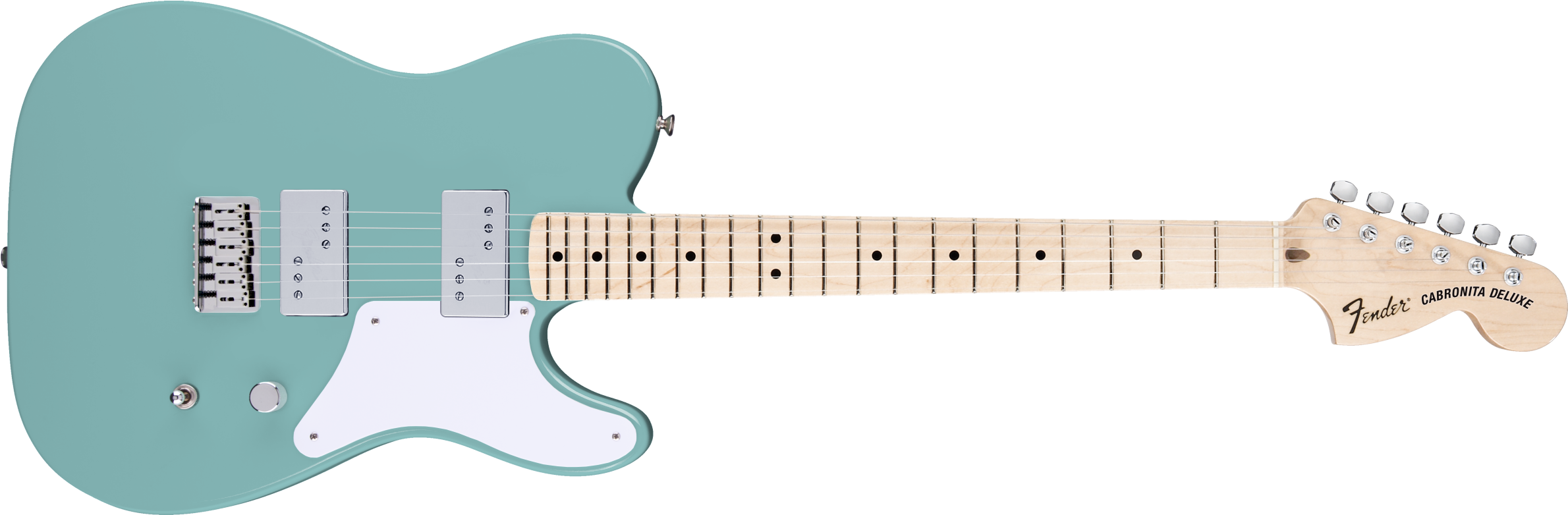 Fender Telecaster Cabronita Deluxe - Fender Telecaster Deluxe Clipart (2400x783), Png Download