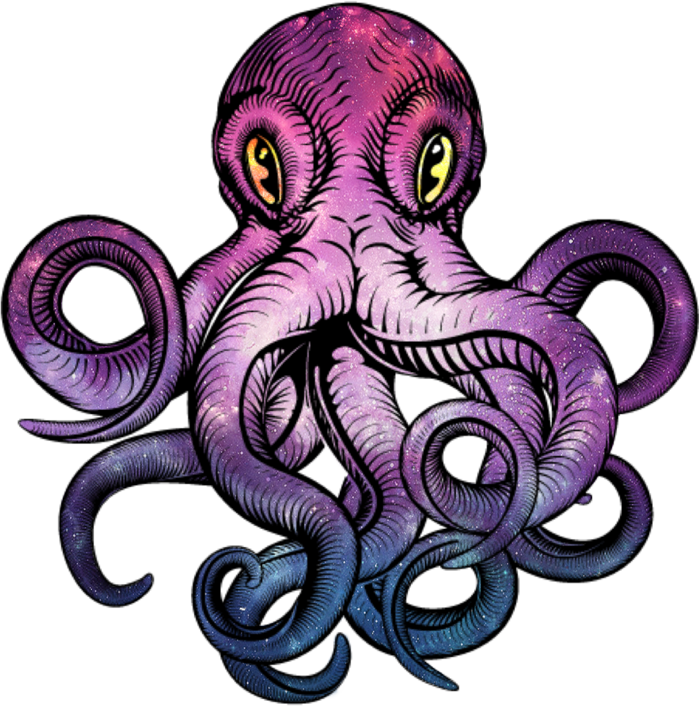 Mad Octopus Clipart (1478x1478), Png Download