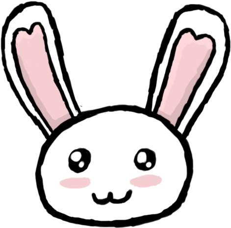 Drawing For Free - Rabbit Cute Png Clipart (1024x576), Png Download