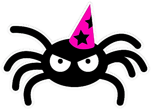 #ftespiders #spider #caricature #halloween #araña #angry - Gif Clipart (800x600), Png Download