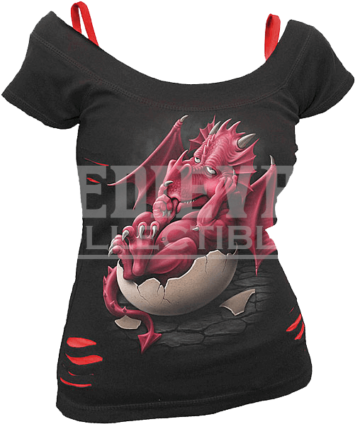 Growing Pains 2 In 1 Ripped Womens Shirt - Стиль Ведьмы Clipart (600x600), Png Download