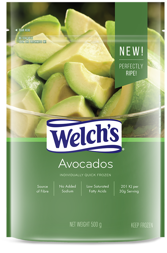 Welch's Frozen Avocados Clipart (716x1000), Png Download