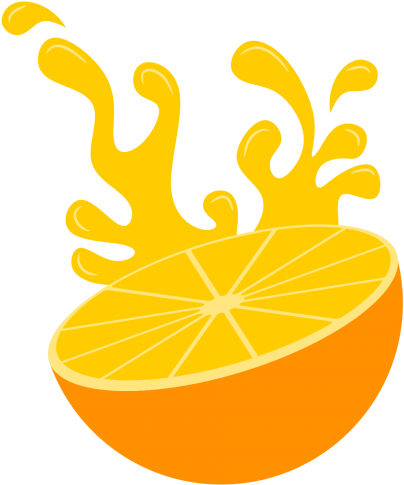 Orange Fruit Vector Logo Png Free Elements - Fruta Laranja Logo Png Clipart (820x820), Png Download