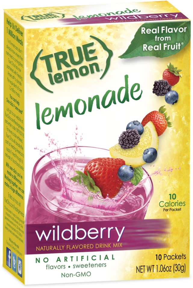 True Lemon Wildberry Lemonade Clipart (682x1024), Png Download