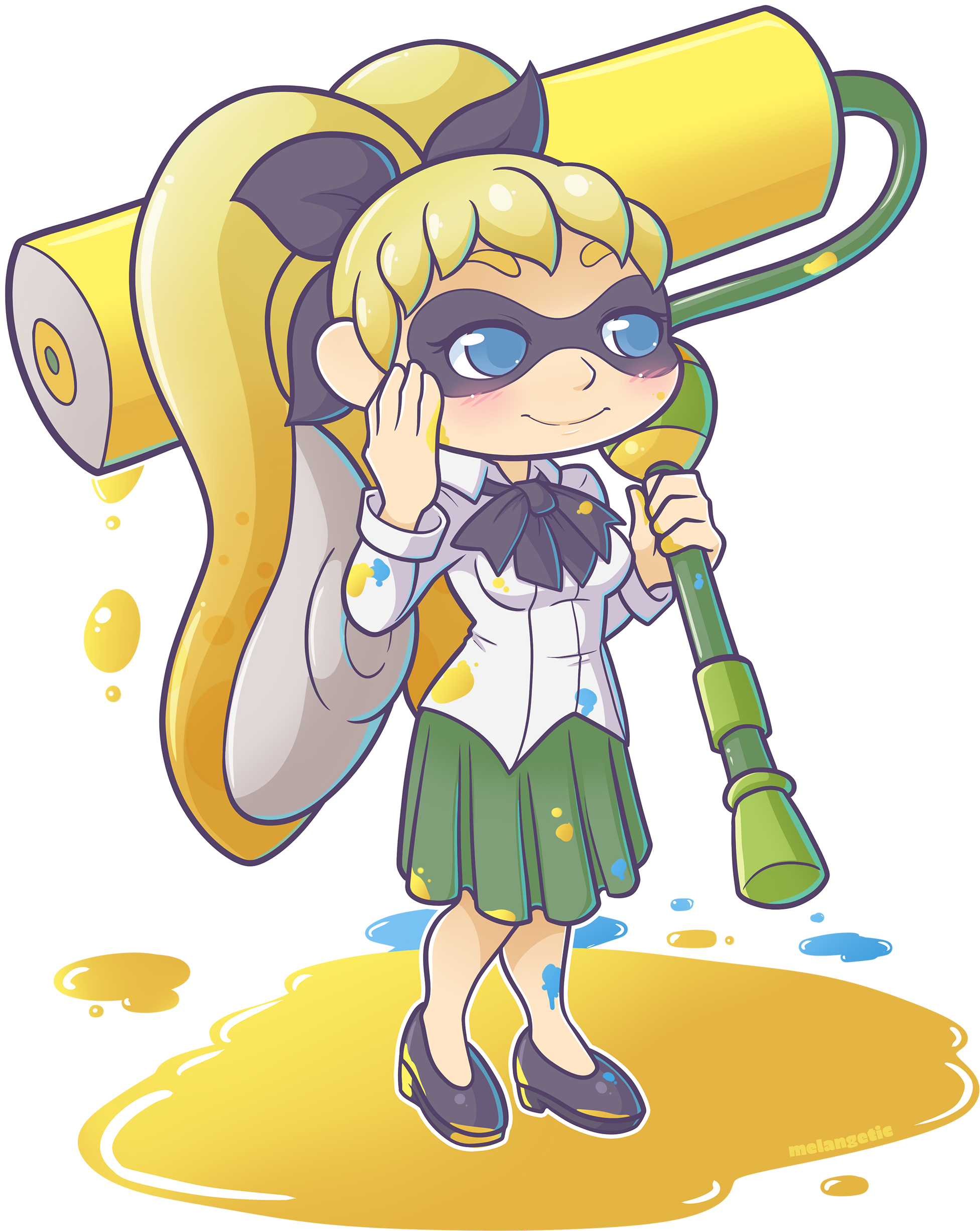Inklingification - Ara Ara - Splatoon Clipart (1964x2500), Png Download