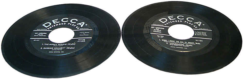 Records, 45rpm, Music, Retro, Single, Vintage, Vinyl - 45 Rpm Record Png Clipart (960x325), Png Download