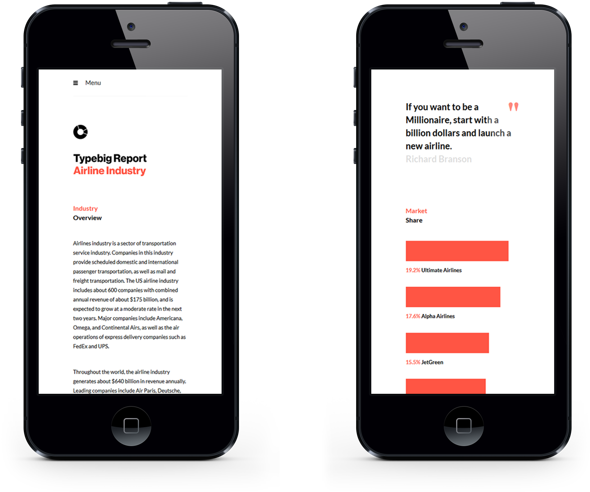 Type Report On Behance - Material Design Restaurant App Clipart (600x571), Png Download