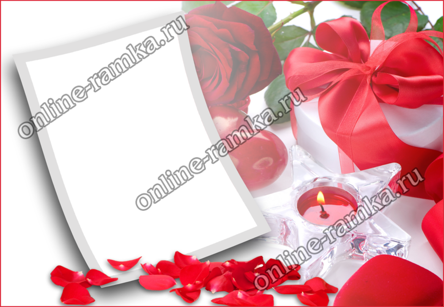 Cute Love Frames For Photos Coloringsite Co - Love Photo Frame Png Clipart (866x600), Png Download