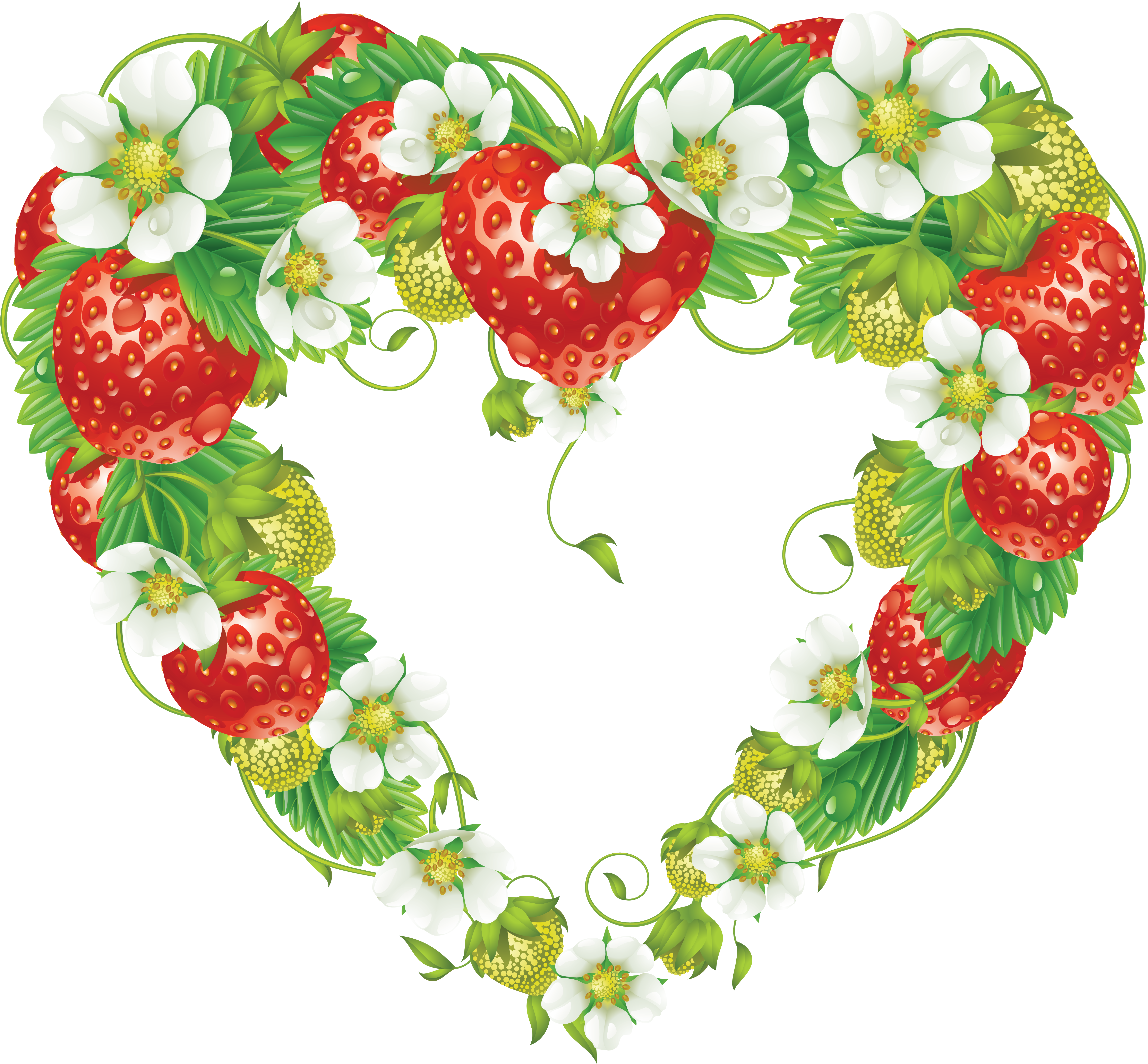 Pinterest - Strawberry Frame Png Clipart (5614x5193), Png Download