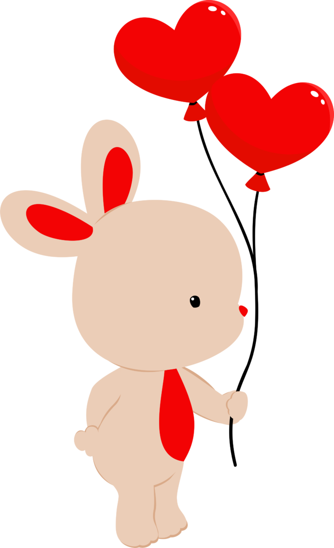 Namorados & Amor - Desenho De Coelho Amor Clipart (659x1080), Png Download