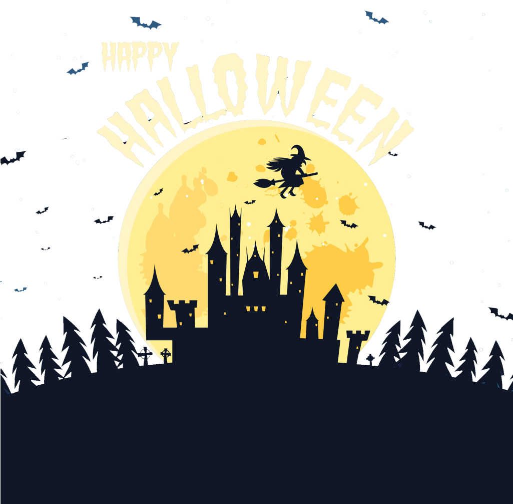 Free Halloween Background Vector - Halloween Backgrounds Png Free Clipart (1024x1024), Png Download