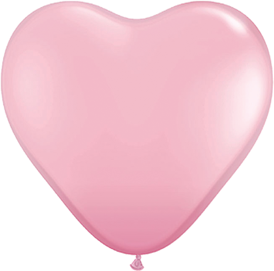 Extra Large Heart Shaped Latex Balloon - Pink Balloon In Heart Shape Clipart (918x907), Png Download