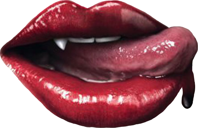 Lips Transparent Vampire - True Blood Clipart (690x449), Png Download