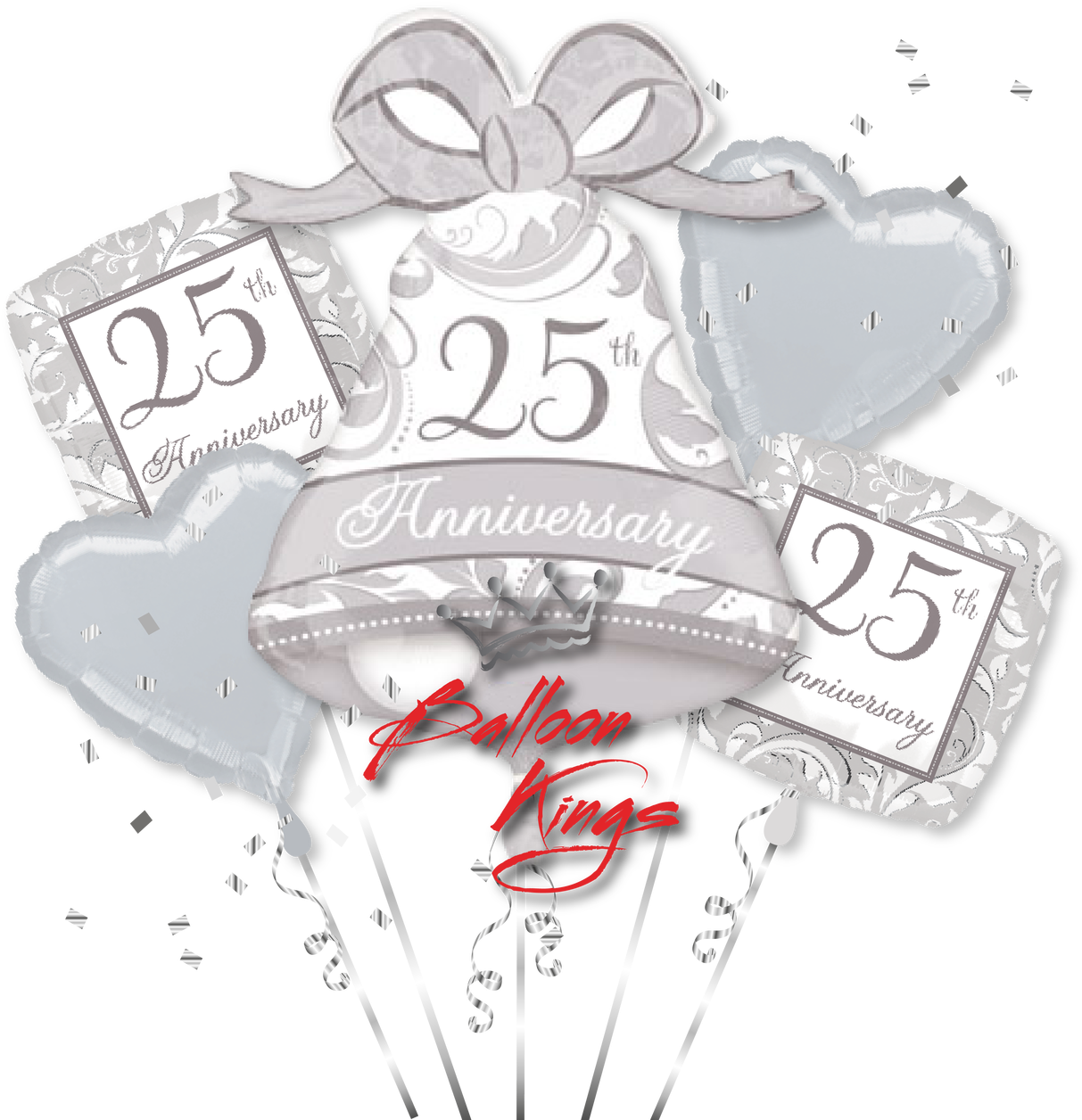 25th Anniversary Bouquet - Balloon Clipart (1280x1280), Png Download