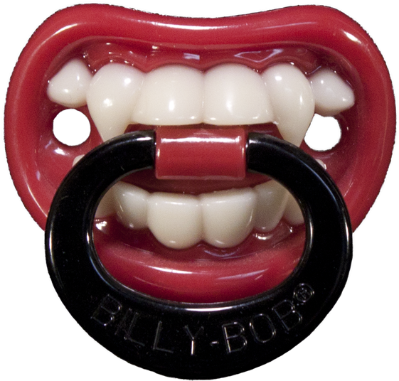 Vampire Teeth Pacifier Clipart (600x571), Png Download