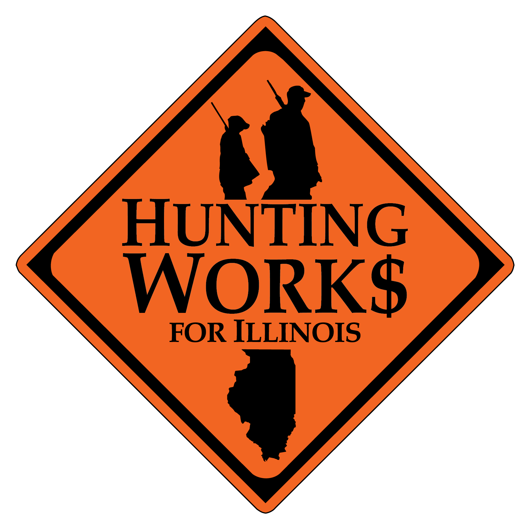 Hunting Works For Illinois - Economy Hunting Clipart (1800x1799), Png Download
