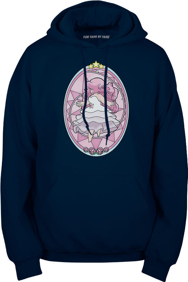 Rose Quartz Stained Glass Window Pullover Hoodie - Hoodie Vikendi Clipart (1000x1000), Png Download