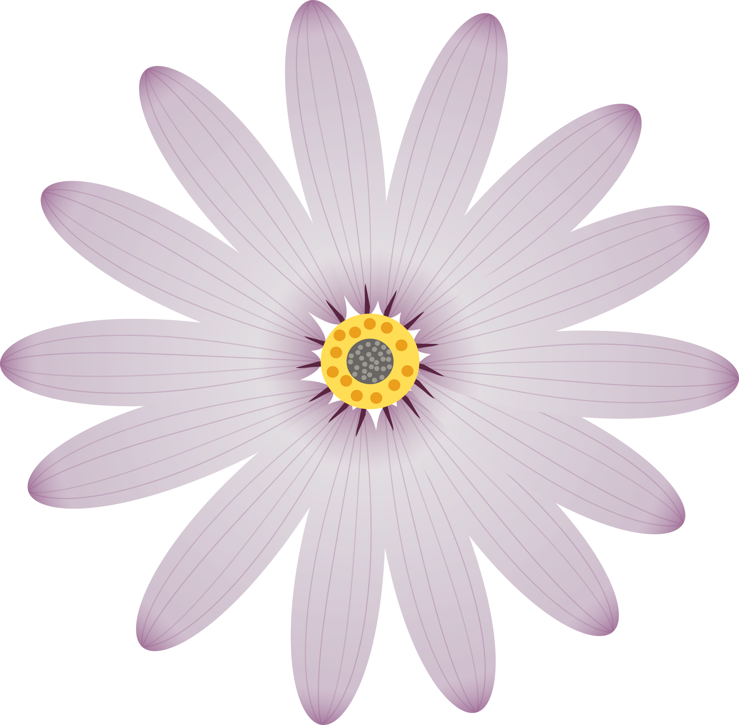 Clipart - Simple Clip Art Flower - Png Download (2400x2356), Png Download
