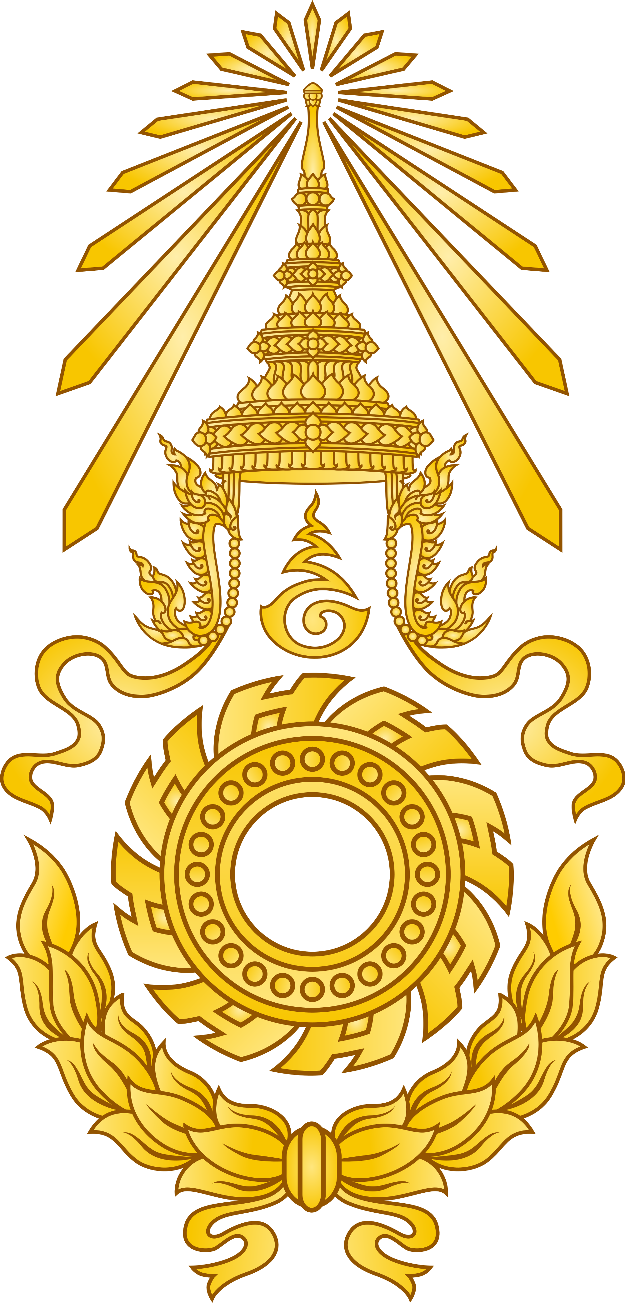 Emblem Of The Royal Thai Army - Royal Thai Army Clipart (2000x4169), Png Download