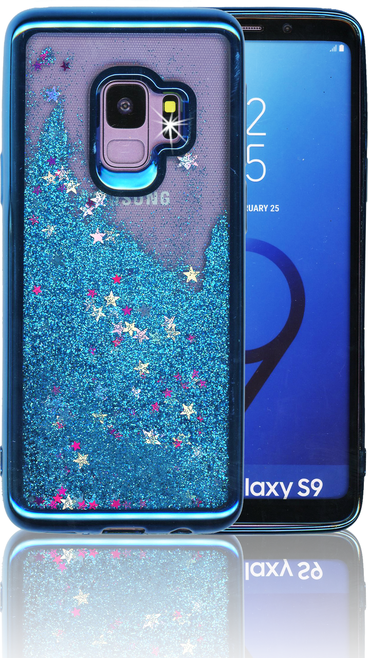 Samsung Galaxy S9 Mm Electroplated Water Glitter Case Clipart (716x1280), Png Download