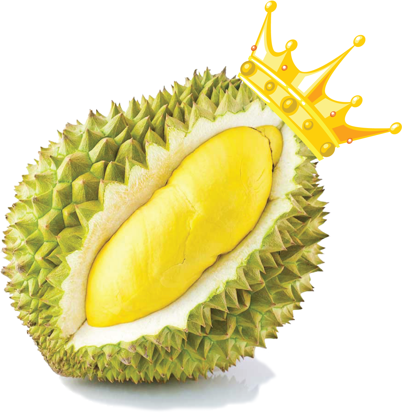 Cuisine Snack Food Zibethinus Durio Fruit Thai Clipart - Durian With Crown - Png Download (1500x1500), Png Download