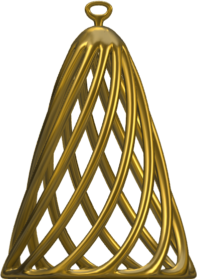 Christmas Tree Ornament - Brass Clipart (1024x768), Png Download