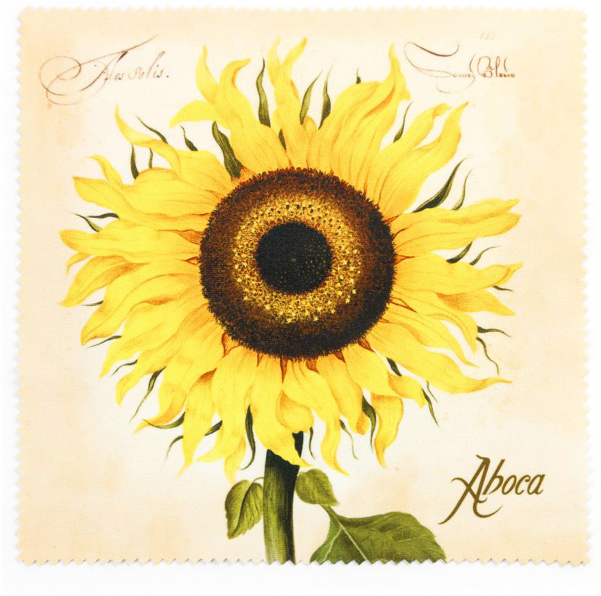 Picture Of Flower Cloth Sunflower - Aboca Clipart (1280x1280), Png Download