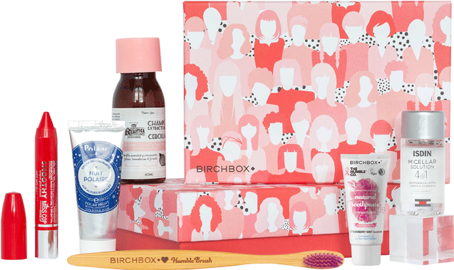 Birchbox Se Viste De Rosa, Un Año Más, Para Mostrar - Birchbox Clipart (750x560), Png Download