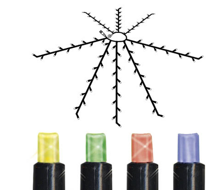 Solcelle Lyskæde Til Parasol Clipart (600x600), Png Download