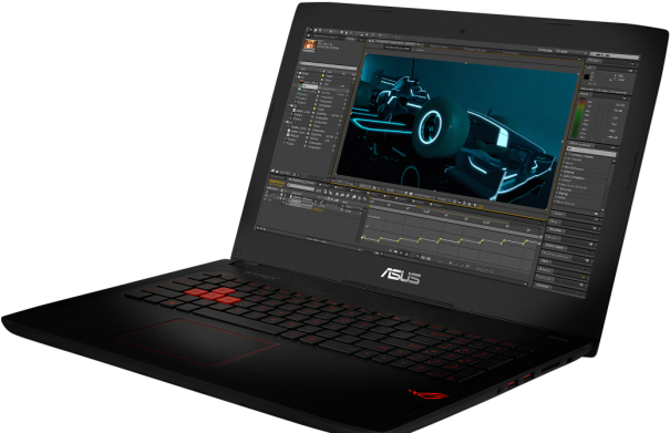 Asus Rog Strix Gl502vm Clipart (710x434), Png Download