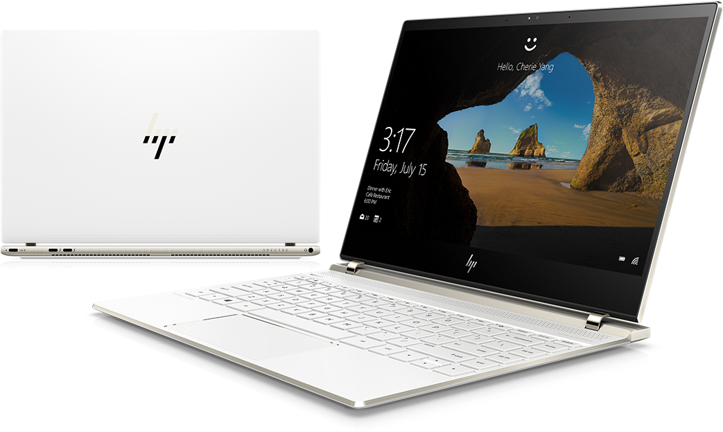 Hp Spectre Laptop Powerful Performance Compacto, Teclado, - Hp Spectre 13 I7 8550u Clipart (1100x650), Png Download