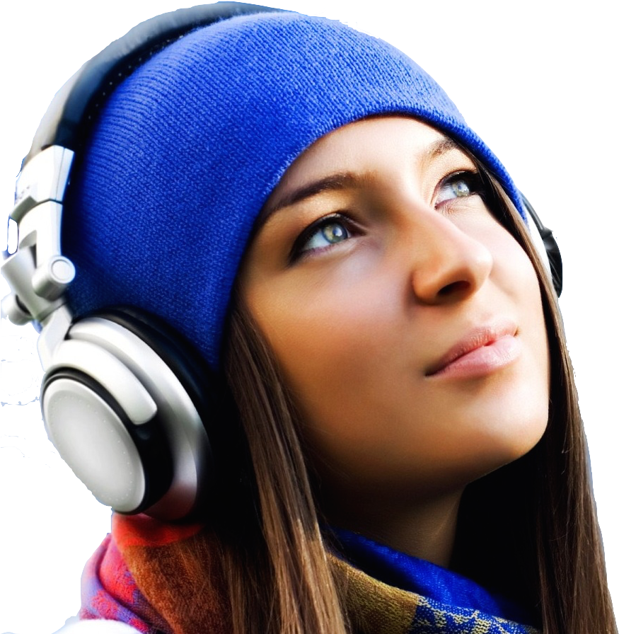Listening To Music T - Listening To Music Transparent Clipart (1825x1053), Png Download